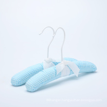 blue Soft Padded Satin Newborn Baby Clothes Hanger